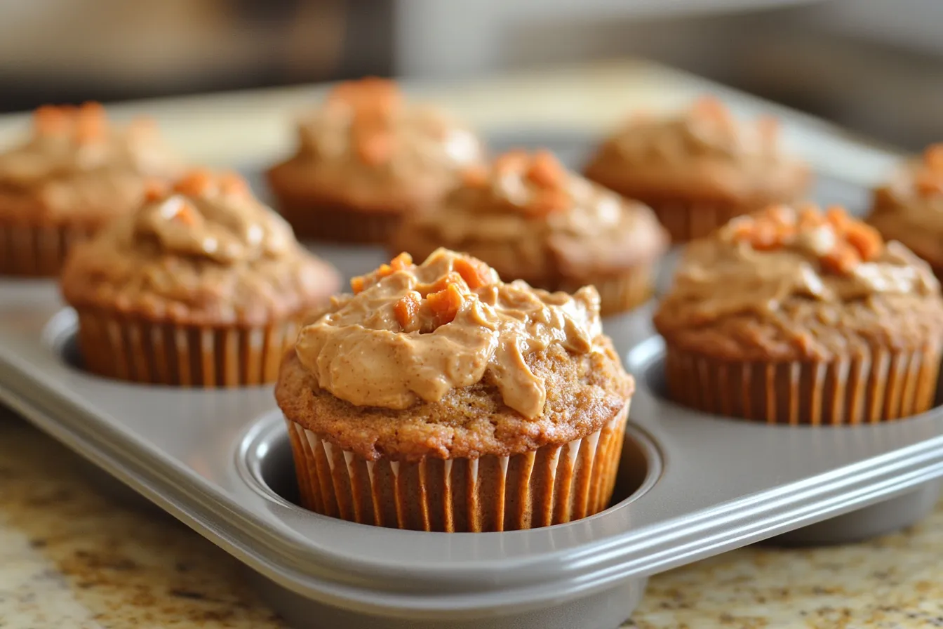 Peanut Butter & Carrot Muffins for Dogs