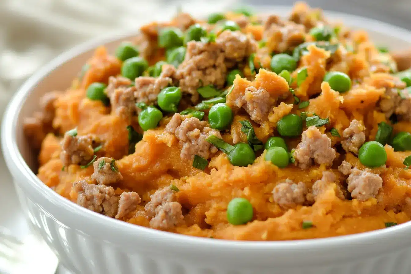 Turkey and Sweet Potato Mash for Dogs