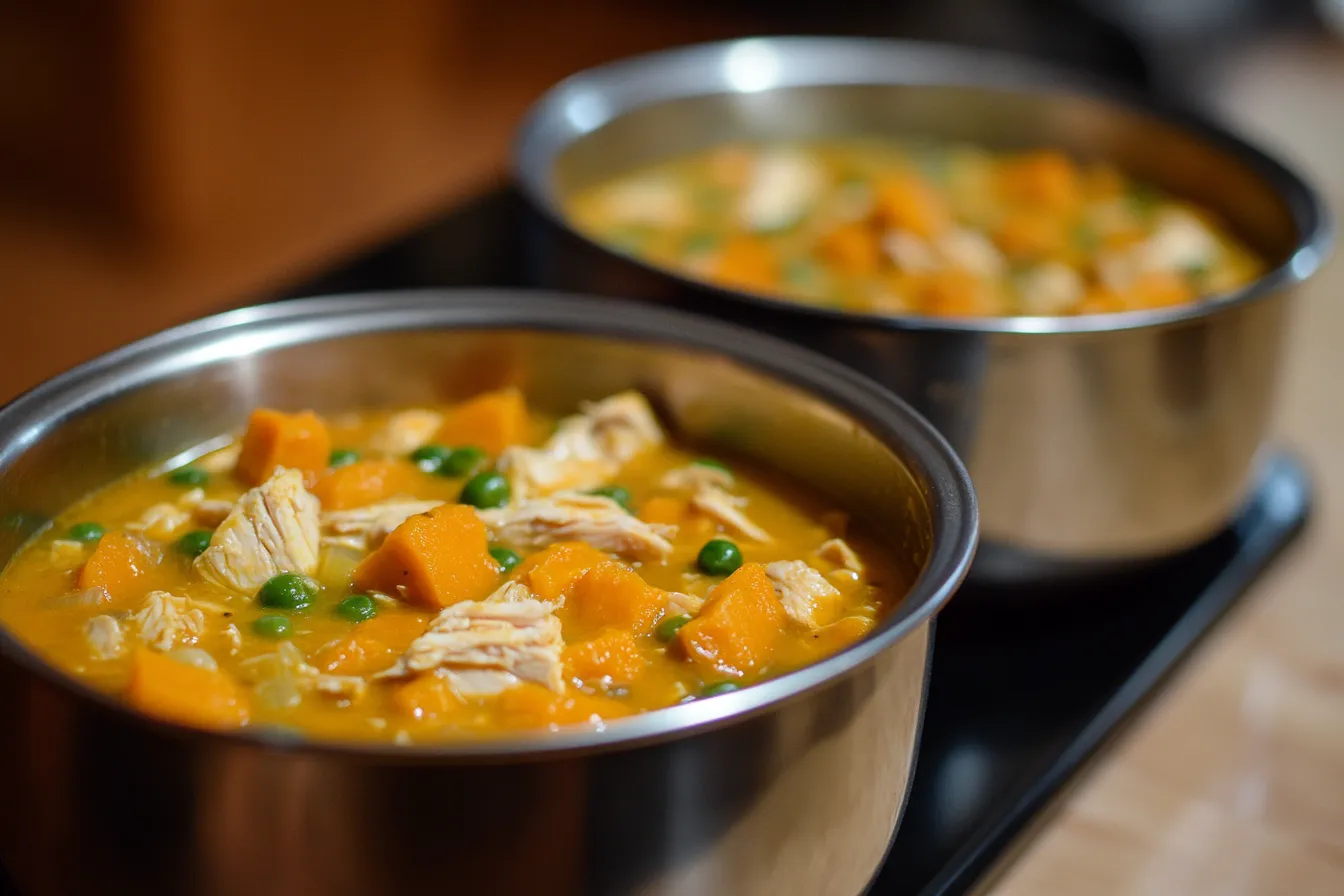 Pumpkin Chicken Soup for Dogs Healthy Easy Recipe