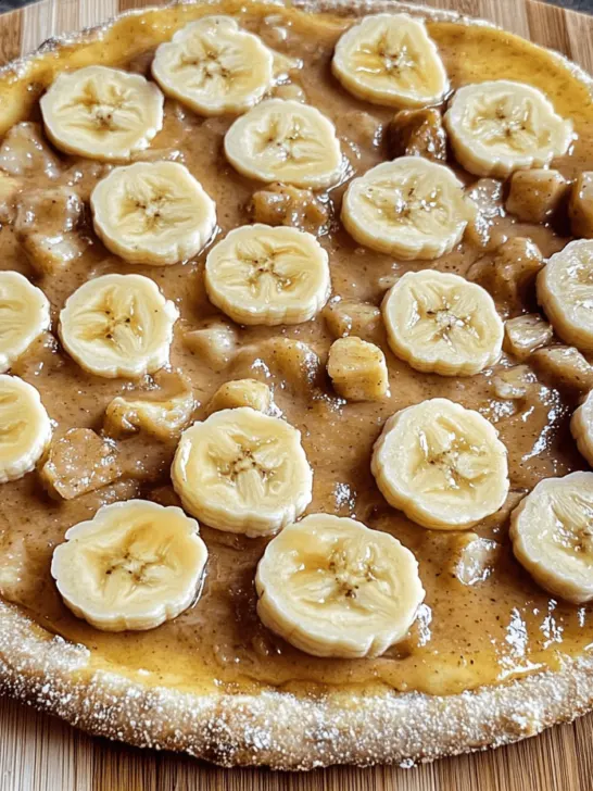 Banana and Peanut Butter Doggy Pizza for Dogs