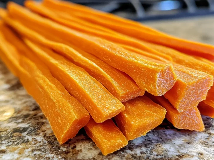 Homemade Carrot and Sweet Potato Chews for Dogs Treat