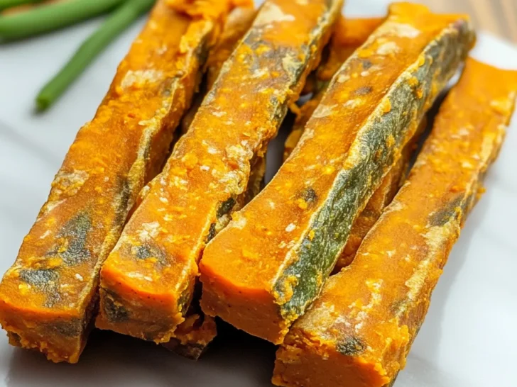 Homemade Sweet Potato & Green Bean Chews for Dogs Treat