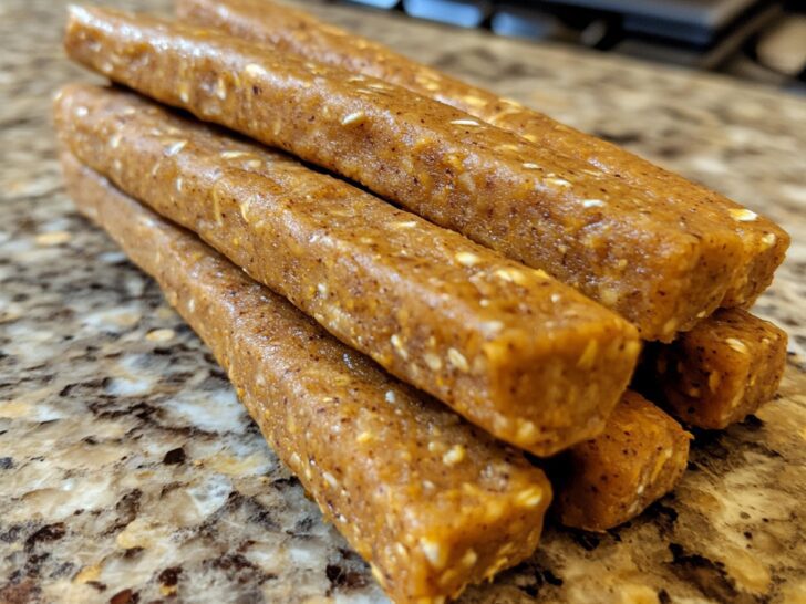 Homemade Pumpkin & Oatmeal Dog Snack Sticks