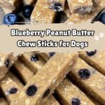 Blueberry Peanut Butter Chew Sticks for Dogs