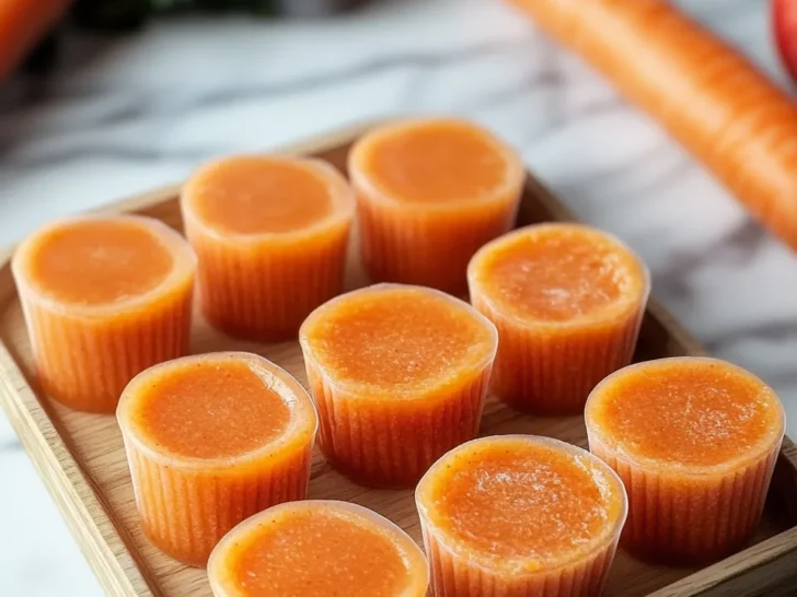 Homemade Carrot & Apple Frozen Treats Recipe for Dogs