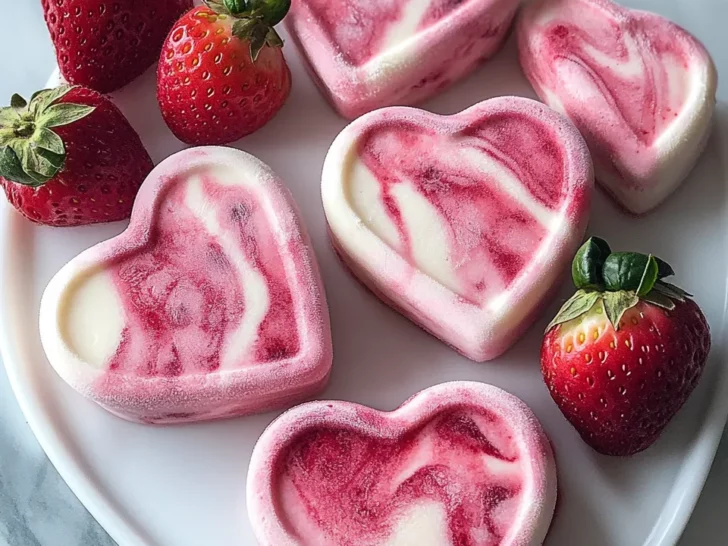 Strawberry Swirl Frozen Hearts – A Valentine’s Treat for Your Dog