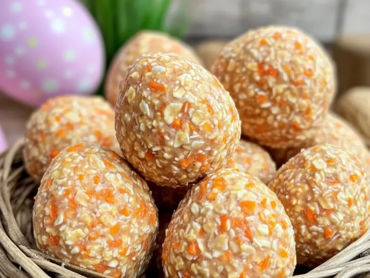 No-Bake Peanut Butter & Carrot Egg Treats for Dogs on Easter Day