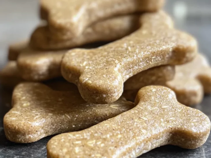 Homemade Peanut Butter Oat Bone Dog Treats Recipe
